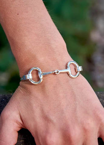 SNAFFLE BIT BRACELET, STERLING SILVER